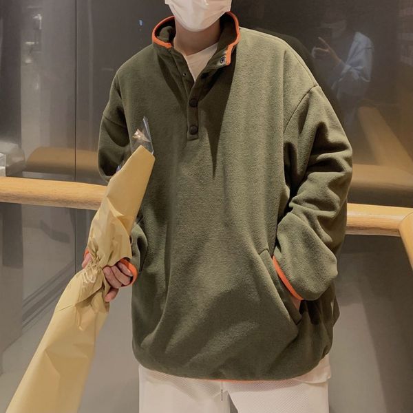 2021 new plush thick fleece hoodies men's fashion casual stand-up collar sweatshirt men streetwear loose korean couple pullover hoodie, Black
2021 new plush thick fleece hoodies men's fashion casual stand-up collar sweatshirt men streetwear loose korean couple pullover hoodie, Black