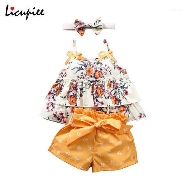clothing sets 1-6 years print summer girl\u2021s two piece set fashion flower bow suspender and bandage short pants1, White
clothing sets 1-6 years print summer girl\u2021s two piece set fashion flower bow suspender and bandage short pants1, White