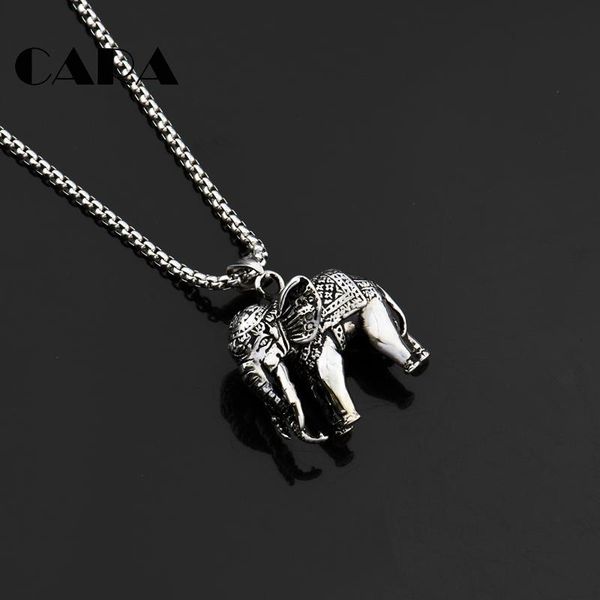 pendant necklaces 2021 fine polished 316l stainless steel elephant charm necklace mens hip hop vintage lucky animal cagf0394, Silver
pendant necklaces 2021 fine polished 316l stainless steel elephant charm necklace mens hip hop vintage lucky animal cagf0394, Silver