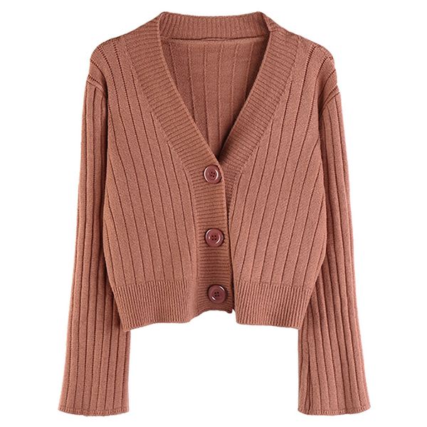 2021 new button cardigan womens knit short coat female solid v-neck long sleeve sweater autumn stylish chic girls sweaters 49j4, White;black
2021 new button cardigan womens knit short coat female solid v-neck long sleeve sweater autumn stylish chic girls sweaters 49j4, White;black