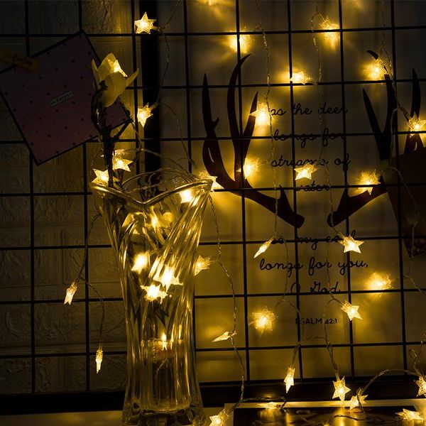 led star string lights 1.5m 3m garland fairy lights for valentine's christmas wedding party decoration battery holiday lamp
led star string lights 1.5m 3m garland fairy lights for valentine's christmas wedding party decoration battery holiday lamp