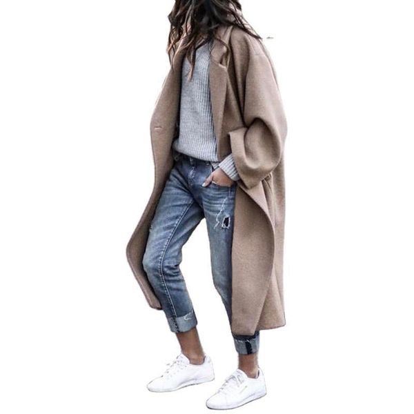 women's wool & blends 2021 elegant autumn winter women woolen coat high-quality warm clothing plus size loose long double sided overcoa, Black
women's wool & blends 2021 elegant autumn winter women woolen coat high-quality warm clothing plus size loose long double sided overcoa, Black