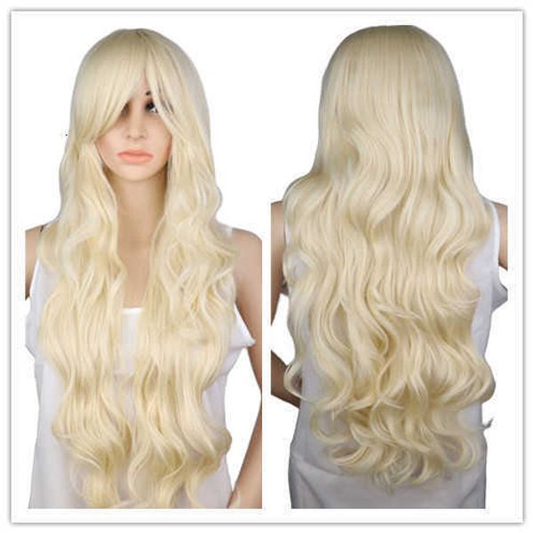 animation female cosplay 70cm golden long curly wig head set chemical fiber high temperature silk, Black
animation female cosplay 70cm golden long curly wig head set chemical fiber high temperature silk, Black