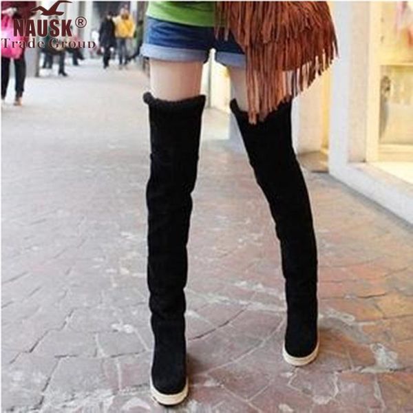boots nausk models snow women over the knee shoes female in tube long feminino zapatos mujer bota size 35-41, Black
boots nausk models snow women over the knee shoes female in tube long feminino zapatos mujer bota size 35-41, Black