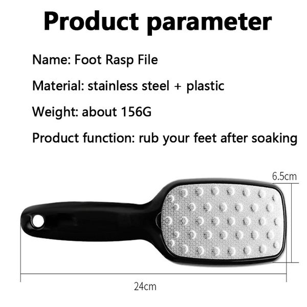 1pc stainless steel foot rasp file hard dead skin callus remover double sides professional pedicure grinding feet skin care tool
1pc stainless steel foot rasp file hard dead skin callus remover double sides professional pedicure grinding feet skin care tool