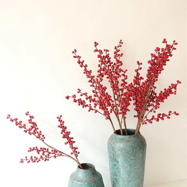 decorative flowers & wreaths artificial red foam fruit berries branch small holly berry home decoration ins wind simulation flower
decorative flowers & wreaths artificial red foam fruit berries branch small holly berry home decoration ins wind simulation flower