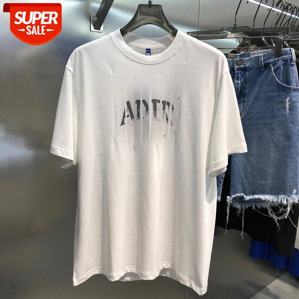 order ader·ss spray paint printing letters fold design men and women loose short sleeve t-shirt #1m5h, White;black
order ader·ss spray paint printing letters fold design men and women loose short sleeve t-shirt #1m5h, White;black