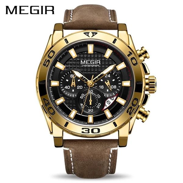 wristwatches megir 2021 personality military multifunctional watches male chronograph leather calendar waterproof relogio masculino 2094g, Slivery;brown
wristwatches megir 2021 personality military multifunctional watches male chronograph leather calendar waterproof relogio masculino 2094g, Slivery;brown