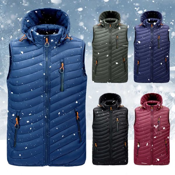 fashion warm waistcoat mens bomber vest jackets winter men casual sleeveless thick jacket male slim fit vest coat outerwear 201120, Black;white
fashion warm waistcoat mens bomber vest jackets winter men casual sleeveless thick jacket male slim fit vest coat outerwear 201120, Black;white