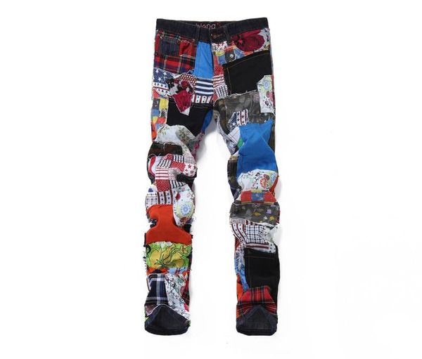 2021 new european american men's male man personalized flower beggar patch pants slim straight color irregular trousers collage jeans g, Blue
2021 new european american men's male man personalized flower beggar patch pants slim straight color irregular trousers collage jeans g, Blue