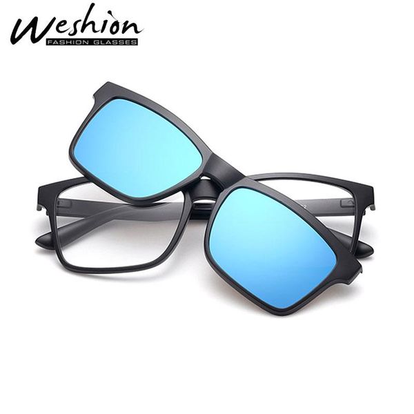 square polarized men sunglasses women 5 in 1 clip on glasses 2021 tr90 optical prescription frames sets eyeglass corrective uv40, White;black
square polarized men sunglasses women 5 in 1 clip on glasses 2021 tr90 optical prescription frames sets eyeglass corrective uv40, White;black