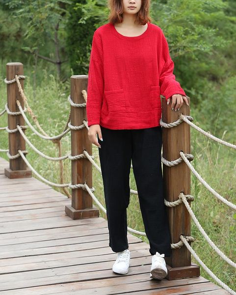 women's t-shirt 2021 spring cotton linen literary solid color pullover splicing long sleeve bottomed, White
women's t-shirt 2021 spring cotton linen literary solid color pullover splicing long sleeve bottomed, White