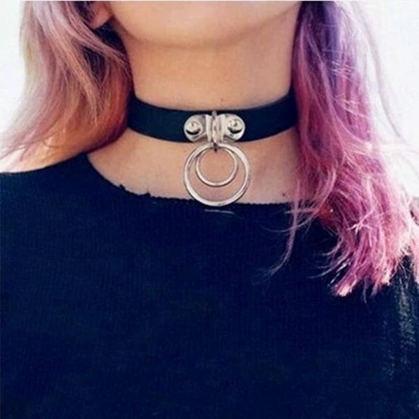 chokers trendy women metal double round leather choker cool gothic collar steampunk necklace for girls jewelry gift, Golden;silver
chokers trendy women metal double round leather choker cool gothic collar steampunk necklace for girls jewelry gift, Golden;silver