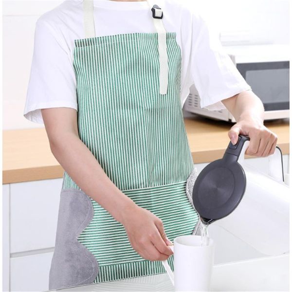 apron fashion household waterproof thickening can wipe hands for cooking kitchen strap anti-oil work clothes female
apron fashion household waterproof thickening can wipe hands for cooking kitchen strap anti-oil work clothes female