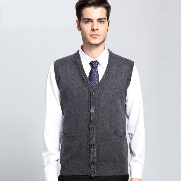 men's vests arrival autumn winter casual knitted v-neck vest cardigan brand color gary warm elastic male sweater size s-3xl, Black;white
men's vests arrival autumn winter casual knitted v-neck vest cardigan brand color gary warm elastic male sweater size s-3xl, Black;white
