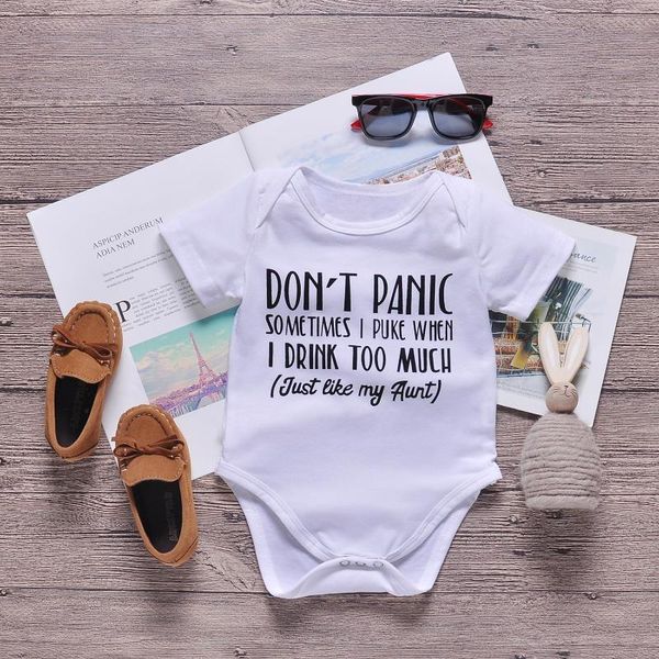 rompers don't panic sometimes i puke when drink too much born infant baby boy girl bodysuit short sleeve jumpsuit letter, Blue
rompers don't panic sometimes i puke when drink too much born infant baby boy girl bodysuit short sleeve jumpsuit letter, Blue