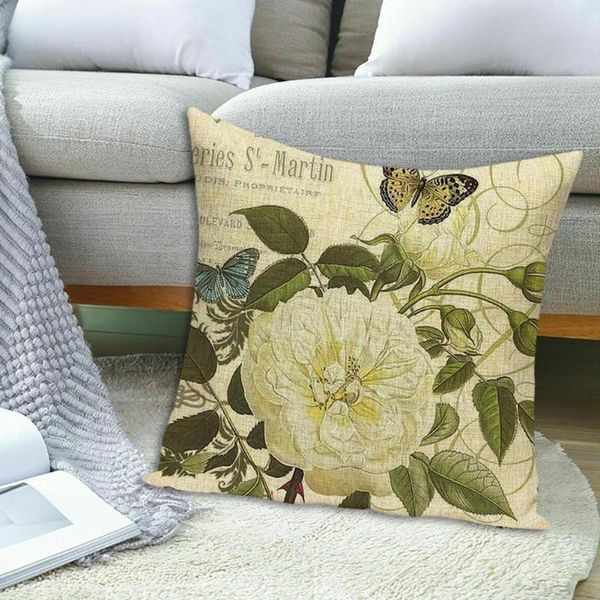 pillow case 45*45cm retro floral cotton linen pillowcase sofa living cushion room decoration home car cover a1l7
pillow case 45*45cm retro floral cotton linen pillowcase sofa living cushion room decoration home car cover a1l7