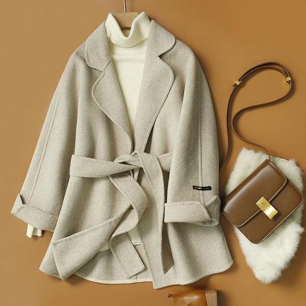 women's wool & blends retro handmade fashion 90% jacket coat for women 2022 spring autumn office lady feminino female, Black
women's wool & blends retro handmade fashion 90% jacket coat for women 2022 spring autumn office lady feminino female, Black