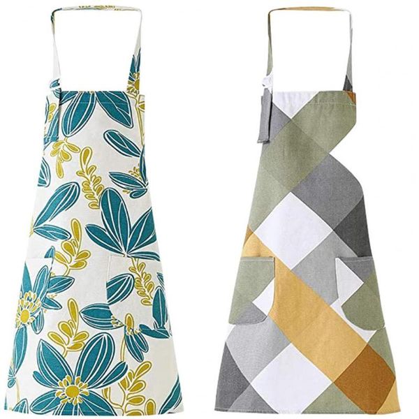 2pcs cotton linen adjustable cooking bib flower rhombus pattern kitchen aprons with pockets for men women household cleaning too
2pcs cotton linen adjustable cooking bib flower rhombus pattern kitchen aprons with pockets for men women household cleaning too