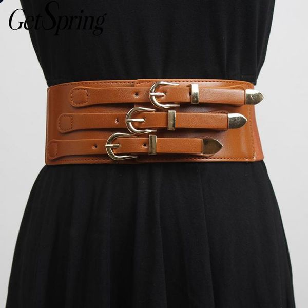 belts getspring women cummerbunds fashion female wide waist belt pu leather band black brown waistband corset 2021
belts getspring women cummerbunds fashion female wide waist belt pu leather band black brown waistband corset 2021