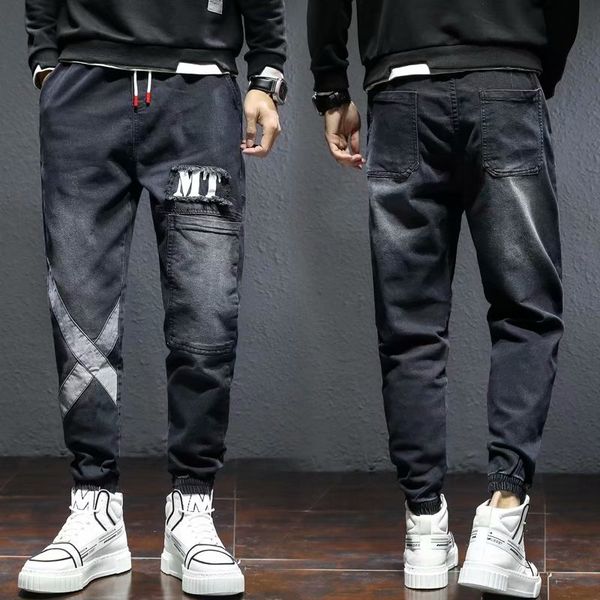 op streetwear hip jogging harajuku fashion cargo broek casual clothing elastic waist men trousers, Black
op streetwear hip jogging harajuku fashion cargo broek casual clothing elastic waist men trousers, Black