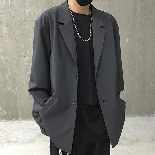 korean style hip hop loose oversized suit male kpop oversized mens clothing ulzzang fashion coat streetwear jaets gothic, Black
korean style hip hop loose oversized suit male kpop oversized mens clothing ulzzang fashion coat streetwear jaets gothic, Black