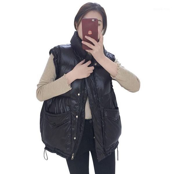 winter light down vest women zipper pocket ruffle waistcoat windproof oversized elegant duck coats female cx1678 women's & parkas, Black
winter light down vest women zipper pocket ruffle waistcoat windproof oversized elegant duck coats female cx1678 women's & parkas, Black