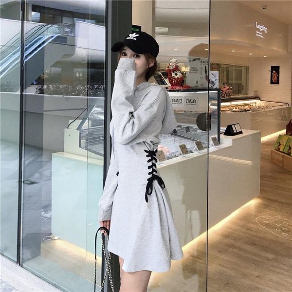 casual dresses dress spring and autumn women's lace-up waist slim black gothic short fan retro slimming long-sleeved hooded sweater, Black;gray
casual dresses dress spring and autumn women's lace-up waist slim black gothic short fan retro slimming long-sleeved hooded sweater, Black;gray