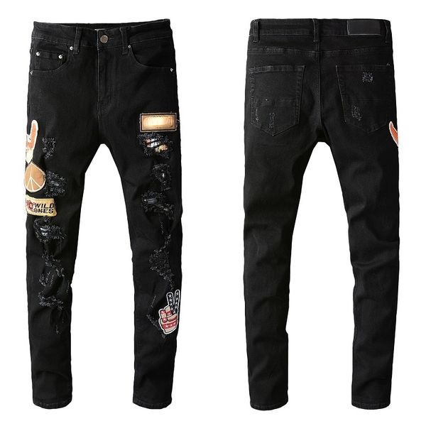 mens jeans skinny distress ripped destroyed stretch biker denim slim fit hip hop pants for men size 28-40 quality, Blue
mens jeans skinny distress ripped destroyed stretch biker denim slim fit hip hop pants for men size 28-40 quality, Blue