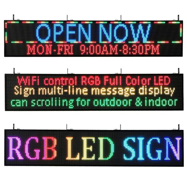 programmable led sign full color electronic scrolling message display wifi control outdoor for business ad board
programmable led sign full color electronic scrolling message display wifi control outdoor for business ad board