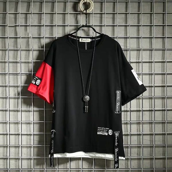 2021 new black patchwork short sleeve harajuku t shirts fashion tee streetwear japan high street shirt men funny 8ca6
2021 new black patchwork short sleeve harajuku t shirts fashion tee streetwear japan high street shirt men funny 8ca6