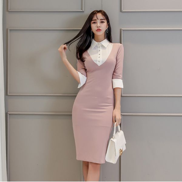 2021 spring new shirt women midi bodycon solid single breasted pencil office lady cloth work female vestidos z2z9, Black;gray
2021 spring new shirt women midi bodycon solid single breasted pencil office lady cloth work female vestidos z2z9, Black;gray