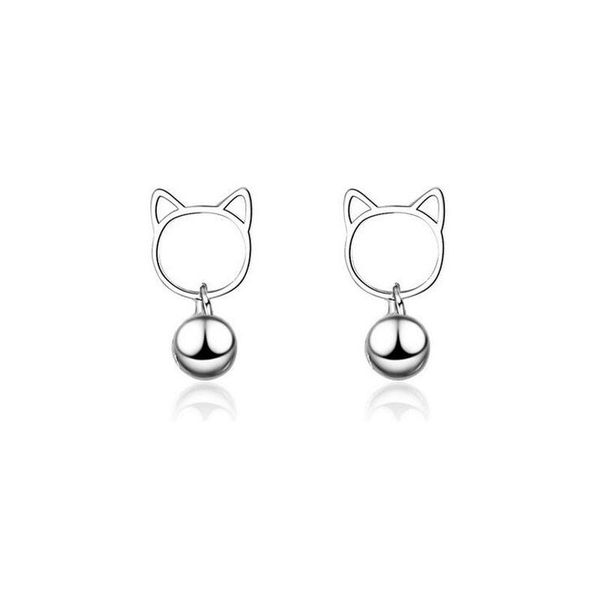 stud fashion women 925 silver cute cat small bell earrings for child girl female simple personality party earring jewelry ed599, Golden;silver
stud fashion women 925 silver cute cat small bell earrings for child girl female simple personality party earring jewelry ed599, Golden;silver