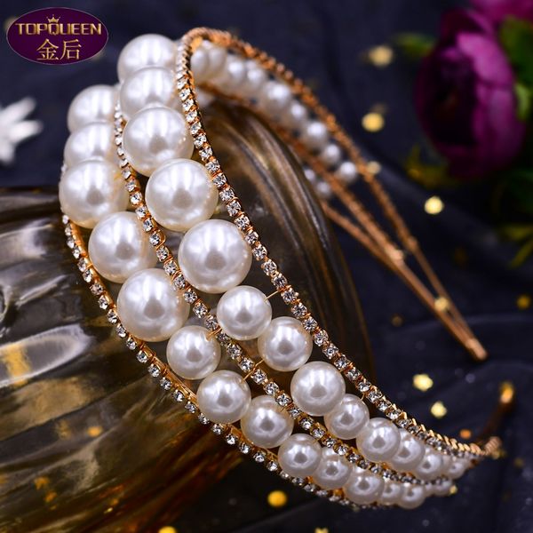 gold double row baroque pearls tiara baroque crystal bridal headwear crown rhinestone with wedding jewelry hair accessories diamond bridal c, Silver
gold double row baroque pearls tiara baroque crystal bridal headwear crown rhinestone with wedding jewelry hair accessories diamond bridal c, Silver