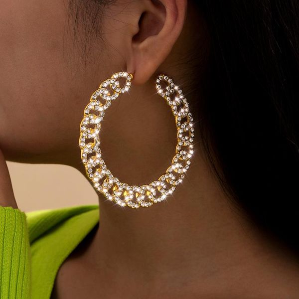 hoop & huggie ingemark exaggerated big shiny crystal circle earrings 2021 trend brincos unusual earring for women girl piercing jewelry, Golden;silver
hoop & huggie ingemark exaggerated big shiny crystal circle earrings 2021 trend brincos unusual earring for women girl piercing jewelry, Golden;silver