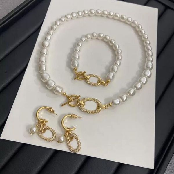 new fashion pearl choker necklace classic letter charm bracelet chain for women lady party wedding couples lovers gift engagement jewelry fo, Golden;silver
new fashion pearl choker necklace classic letter charm bracelet chain for women lady party wedding couples lovers gift engagement jewelry fo, Golden;silver