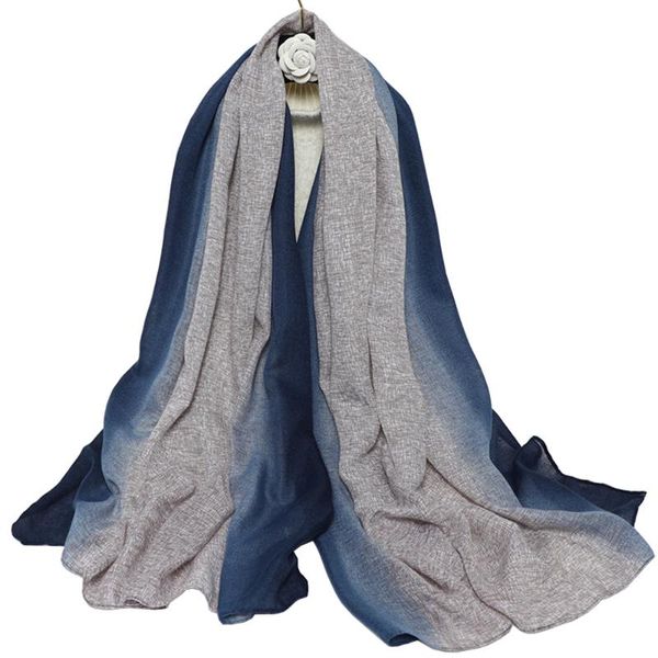 scarves women cotton-linen scarf large hijab fashion design gradient shawl wraps two-tone bandanas neckerchief luxury print female szal, Blue;gray
scarves women cotton-linen scarf large hijab fashion design gradient shawl wraps two-tone bandanas neckerchief luxury print female szal, Blue;gray
