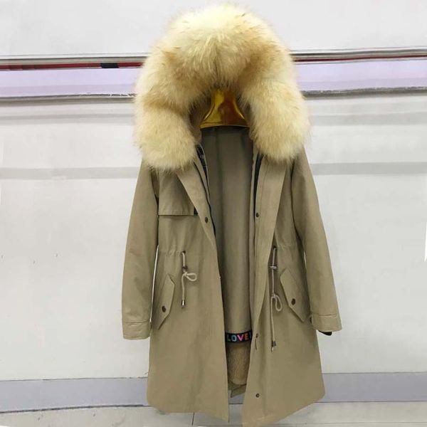 women's fur & faux winter jacket women 2021 real coat female long warm fashion parkas hooded windproof outwear raccoon collar, Black
women's fur & faux winter jacket women 2021 real coat female long warm fashion parkas hooded windproof outwear raccoon collar, Black