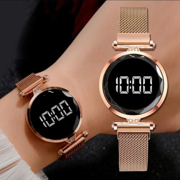 wristwatches women's watches vogue luxury llectronic watch led show stainless steel men woman gift clock sports digital, Slivery;brown
wristwatches women's watches vogue luxury llectronic watch led show stainless steel men woman gift clock sports digital, Slivery;brown