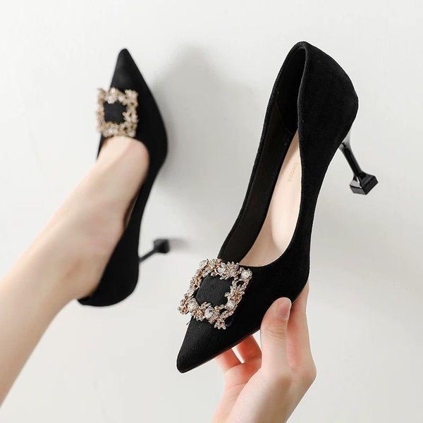 dress shoes 2021 pointed toe all-match stiletto lady professional high heel women, Black
dress shoes 2021 pointed toe all-match stiletto lady professional high heel women, Black
