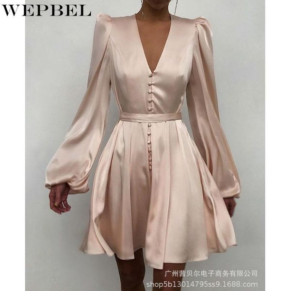 casual dresses wepbel dress women's solid slim single-breasted summer lantern sleeve v-neck lace-up high waist pleated, Black;gray
casual dresses wepbel dress women's solid slim single-breasted summer lantern sleeve v-neck lace-up high waist pleated, Black;gray