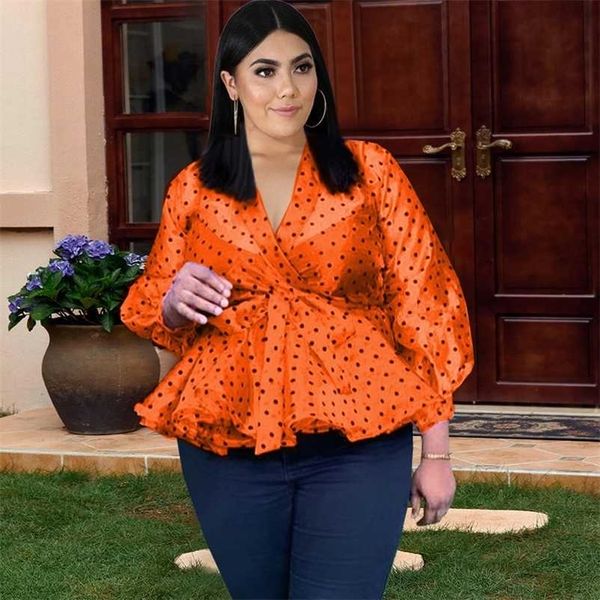 plus size women blouse long sleeve organza flocking see through v neck shirt transparent polka dot shirts summer autumn 211106, Black
plus size women blouse long sleeve organza flocking see through v neck shirt transparent polka dot shirts summer autumn 211106, Black
