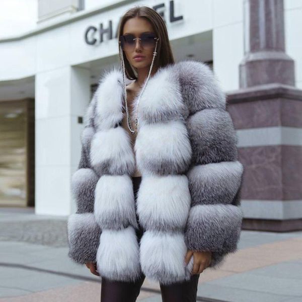 women's fur & faux mid-length natural cross jacket round collar fashion long woman whole skin coat thick warm overcoats, Black
women's fur & faux mid-length natural cross jacket round collar fashion long woman whole skin coat thick warm overcoats, Black
