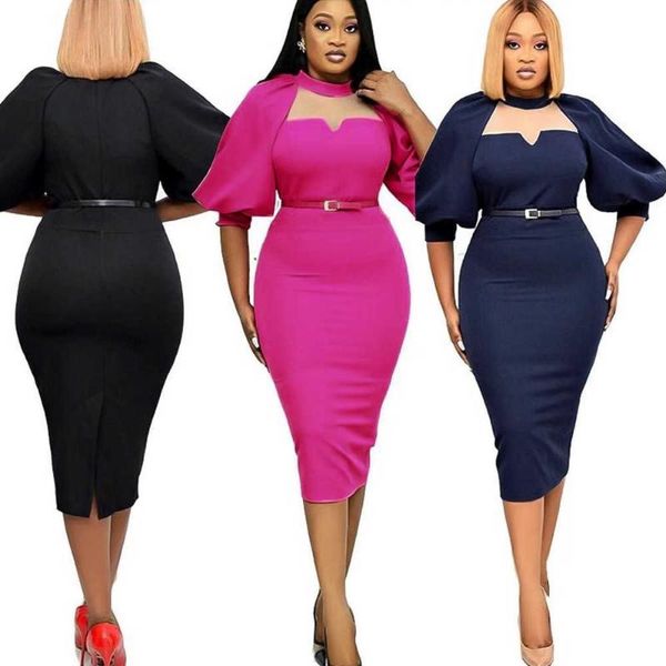 casual dresses md women dressed bodycon lantern sleeves elegant office ladies work wear 2021 fashion african in summer, Black;gray
casual dresses md women dressed bodycon lantern sleeves elegant office ladies work wear 2021 fashion african in summer, Black;gray