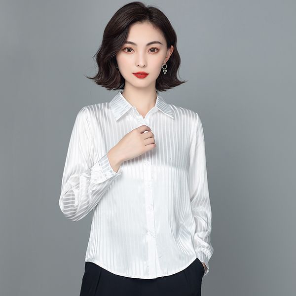 women's blouses & shirts white gray pink satin blouse women spring summer elegant ol long sleeve vintage slim striped femme b
women's blouses & shirts white gray pink satin blouse women spring summer elegant ol long sleeve vintage slim striped femme b