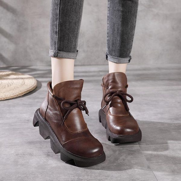 boots ummewalo lace up thick heel platform women round toe winter genuine leather ankle ladies, Black
boots ummewalo lace up thick heel platform women round toe winter genuine leather ankle ladies, Black