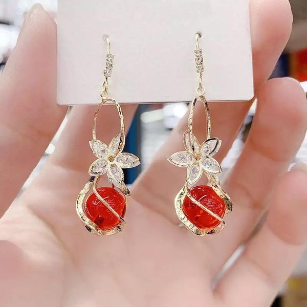 dangle & chandelier trendy red simulation pearl long earring female flowers round wedding pendant earrings fashion korean jewelry, Silver
dangle & chandelier trendy red simulation pearl long earring female flowers round wedding pendant earrings fashion korean jewelry, Silver