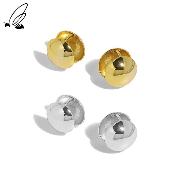 hoop & huggie s'steel hoops earrings simple smooth sterling silver 925 gift for women gold earing minimalist boho personalized fine jew, Golden;silver 
hoop & huggie s'steel hoops earrings simple smooth sterling silver 925 gift for women gold earing minimalist boho personalized fine jew, Golden;silver