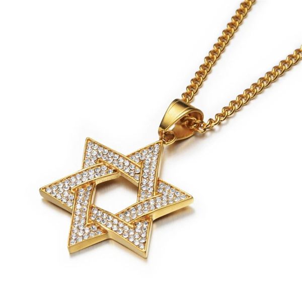 pendant necklaces hip hop hexagram star of david necklace for men gold color stainless steel israel jewish iced out bling jewelry, Silver
pendant necklaces hip hop hexagram star of david necklace for men gold color stainless steel israel jewish iced out bling jewelry, Silver
