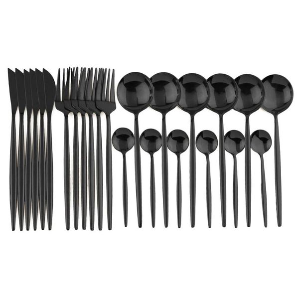 flatware sets black dinnerware set 24pcs gift box stainless steel cutlery kitchen silverware cutleries western gold tableware
flatware sets black dinnerware set 24pcs gift box stainless steel cutlery kitchen silverware cutleries western gold tableware